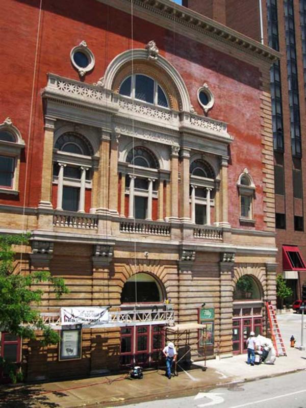 Brick Building Restoration on Folley Theater