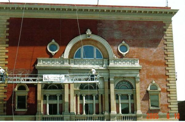 Commercial Masonry Cleaning for Folley Theater