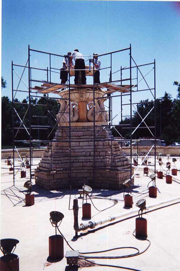 Crew Cleaning and Restoring Masonry