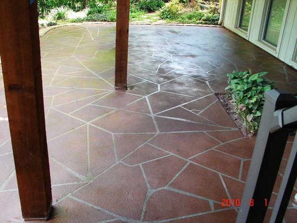 Decorative Coatings on a Patio