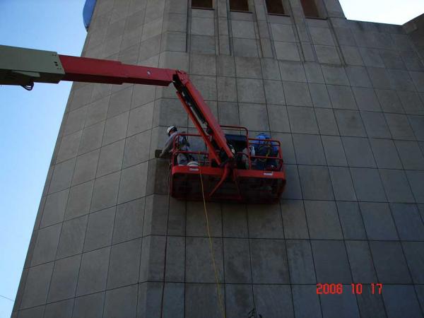 Masonry Repointing on a Building